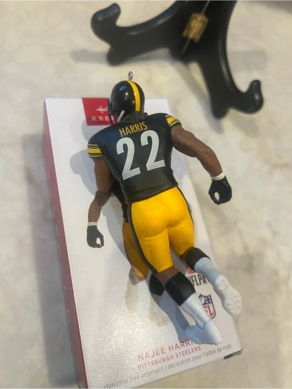 Hallmark Keepsake Najee Harris Black & Gold Steelers Collector’s Ornament-2023